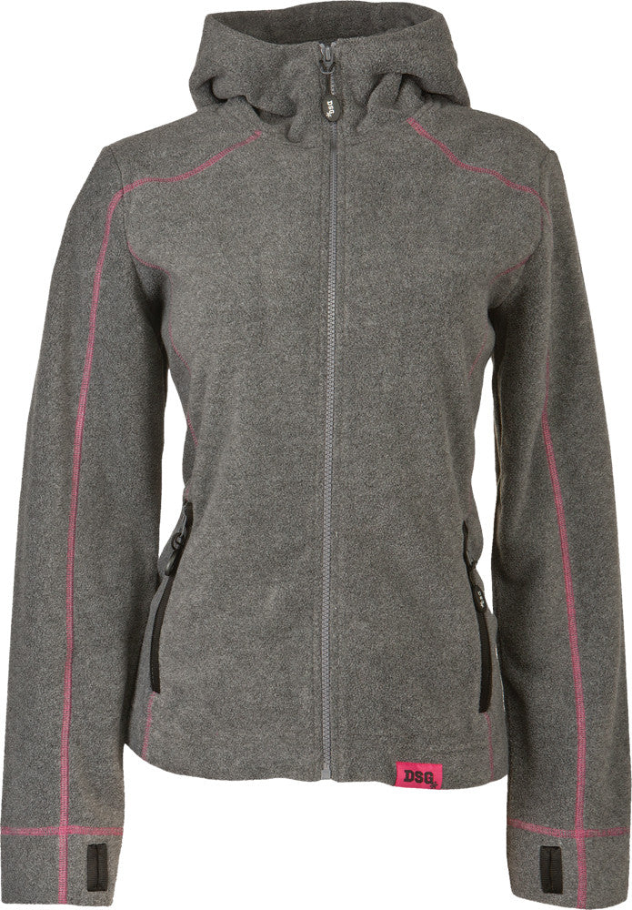 DSG Hooded Fleece Grey/Pink Xs 12664