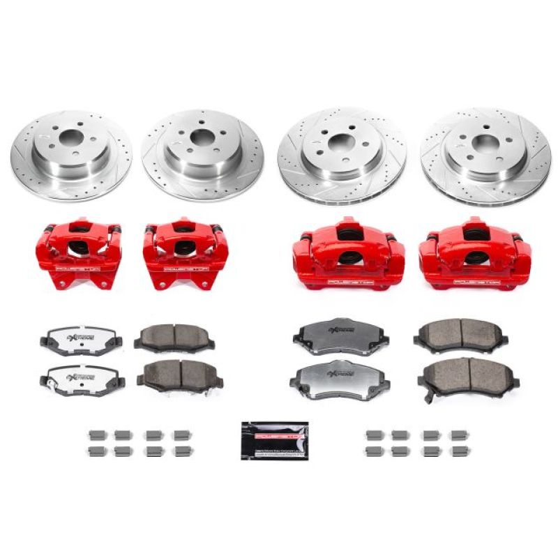 Power Stop 07-17 Jeep Wrangler Front & Rear Big Brake Conversion Kit BBK-JK-002R