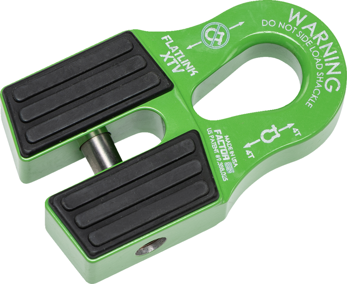 FACTOR 55 FlatLink XTV Winch Shackle Mount - Green 00070-08