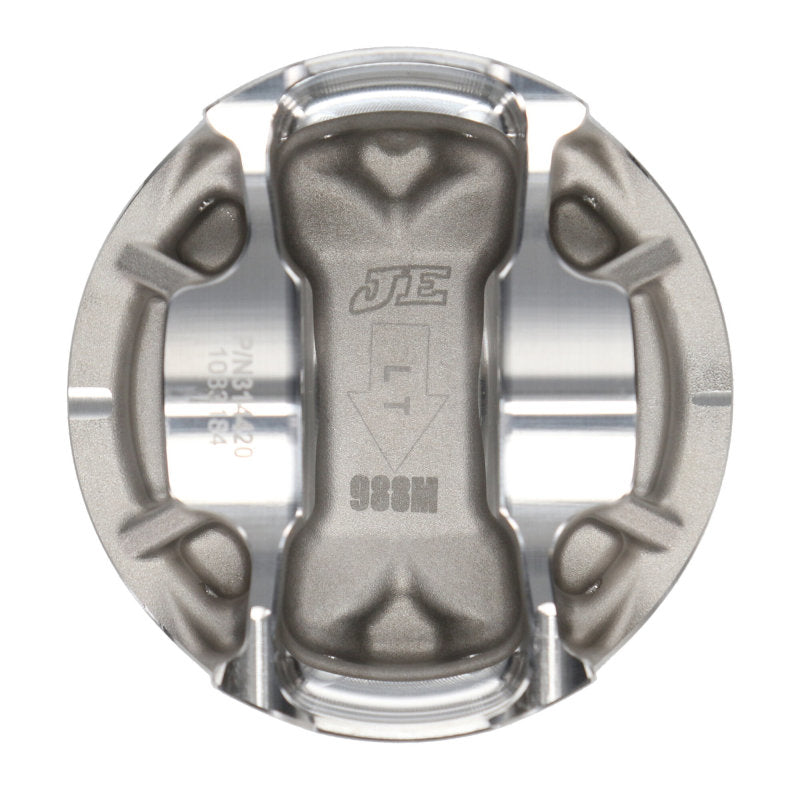 JE Pistons 18+ Ford Coyote Gen 3 3.661in Bore 12.0:1 CR 7.0cc Dome Pistons - Set of 8 353906