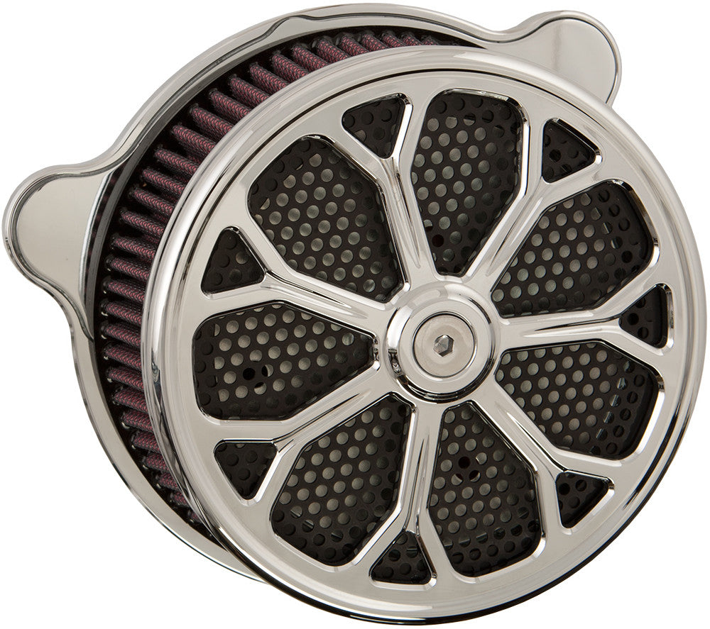 HARDDRIVE Air Cleaner Revolver Chrome Twin Cam & Evo F2122C-ACBT
