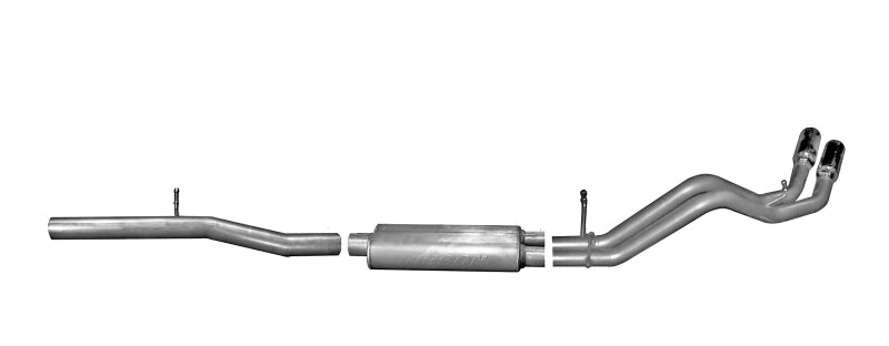 Gibson 15-18 Chevrolet Silverado 1500 LS 5.3L 3in/2.25in Cat-Back Dual Sport Exhaust - Aluminized 5656