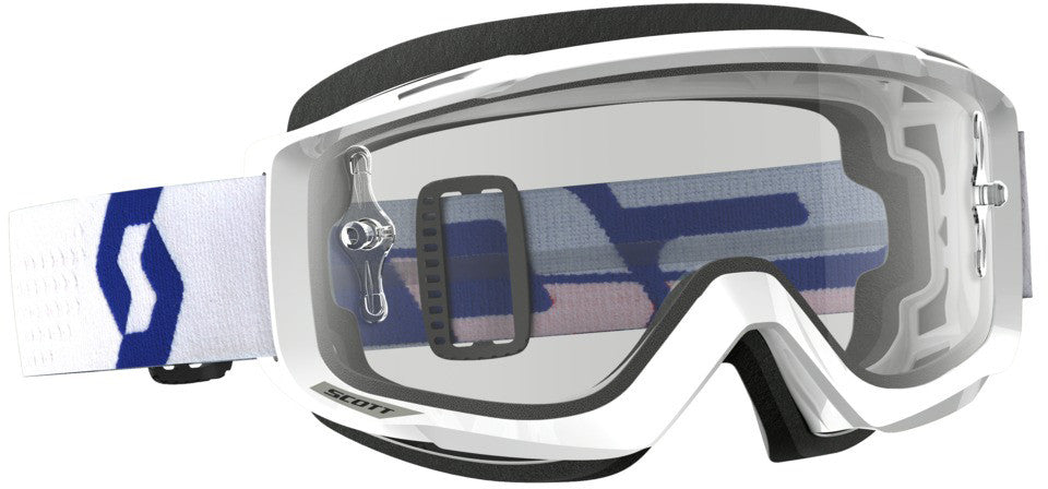 SCOTT Split Otg Goggle White/Red W/Clear Works Lens 262599-1030113