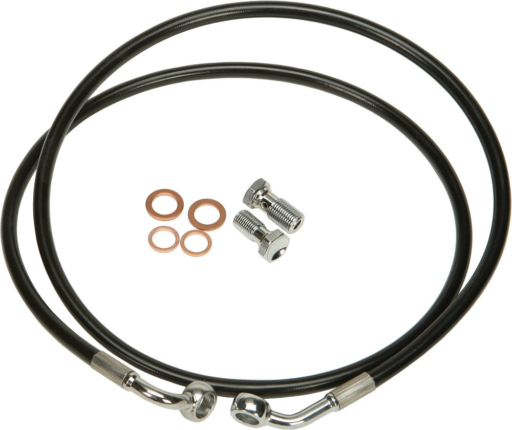 HARDDRIVE Brakeline Kit Blk Sportster HD-1302-BK