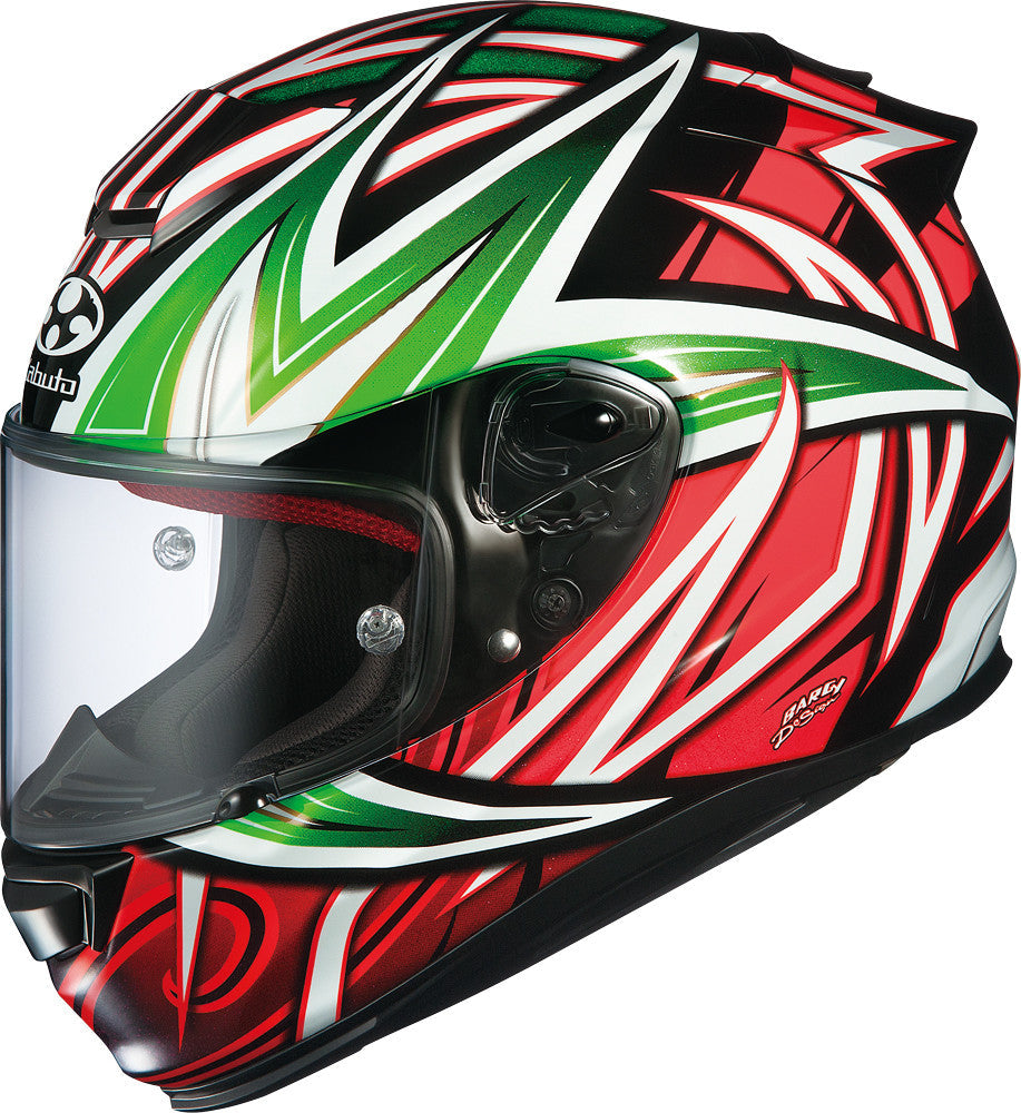 KABUTORt-33 Veloce Helmet Black/Orange/Green X7868469