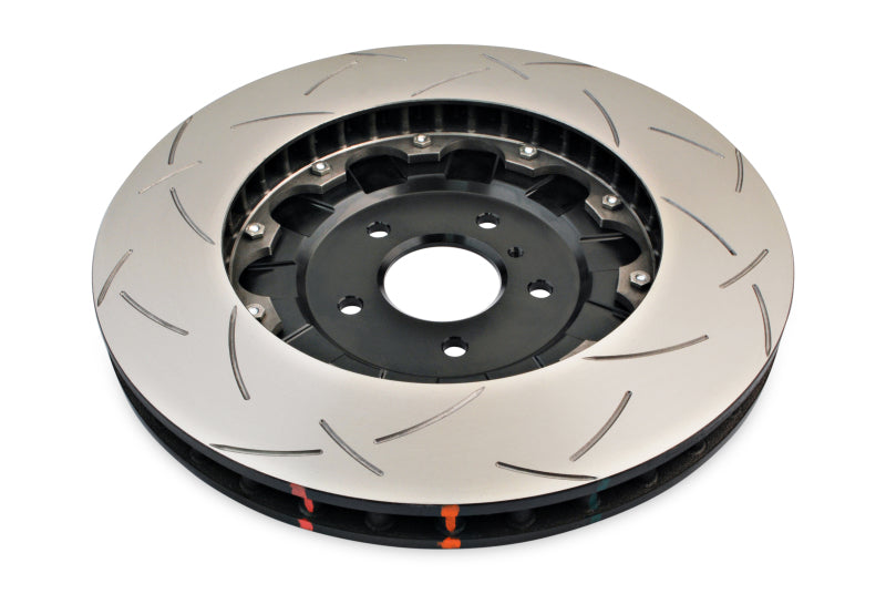 DBA 09-11 Nissan GTR R-35 Front Slotted 5000 Series 2 Piece Rotor Assembled w/ Black Hat 52320BLKS