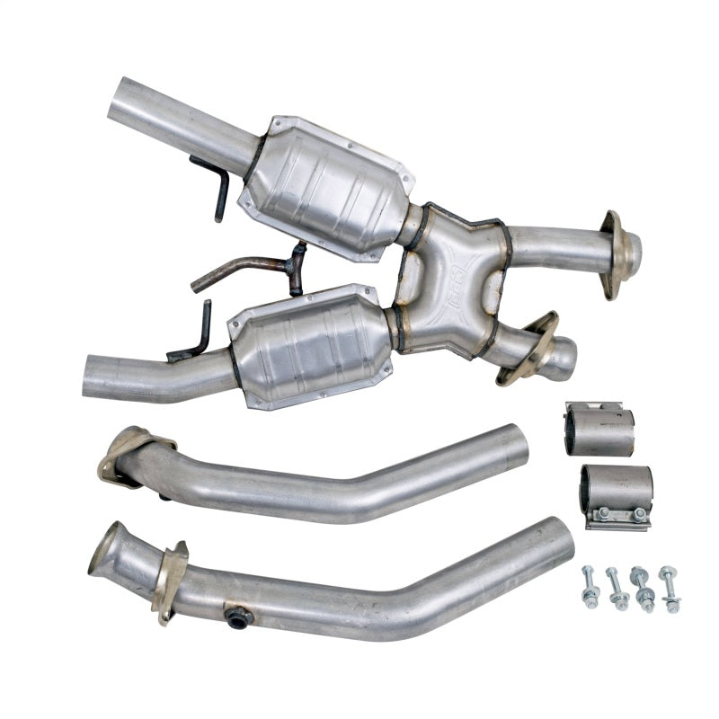 BBK 86-93 Mustang 5.0 High Flow X Pipe With Catalytic Converters - 2-1/2 1662