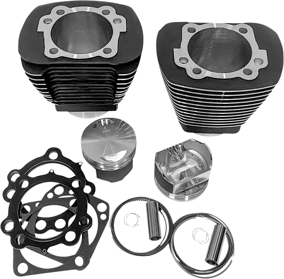 REVOLUTION PERFORMANCE, LLC Cylinder Kit - 85" - Black with Highlighted Fins RP201-212W
