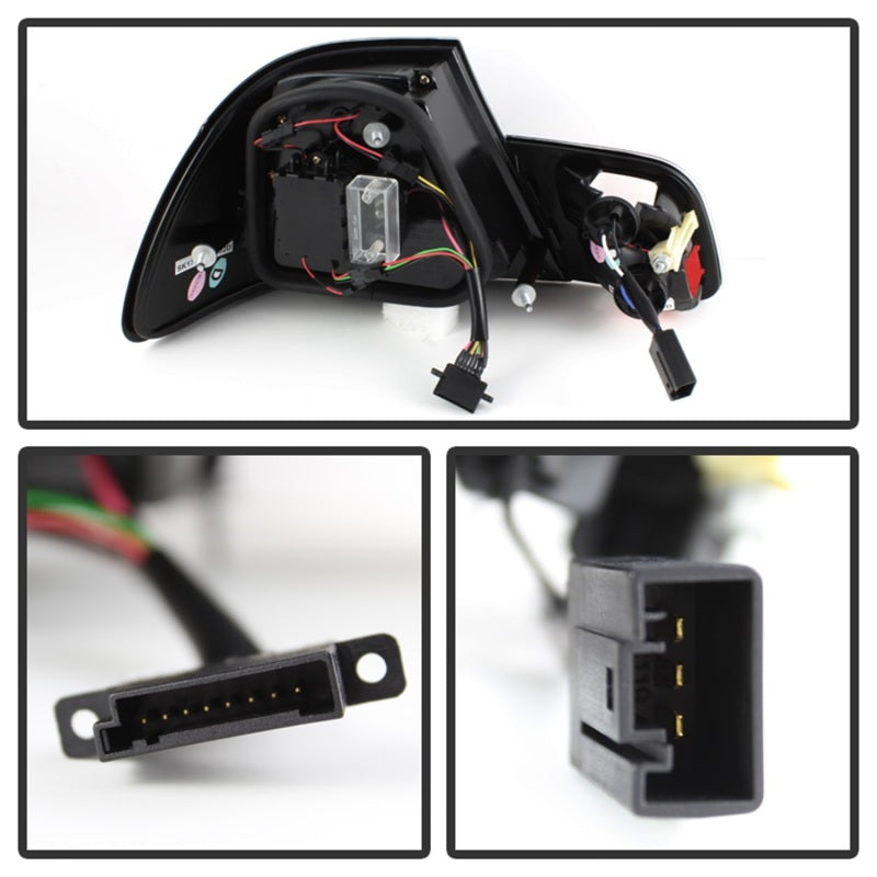 Spyder 04-06 BMW E46 2Dr (Coupe ONLY No Conv.) Lgtbar Styl LED Tail Lghts Blk ALT-YD-BE4604-LBLED-BK 5076564