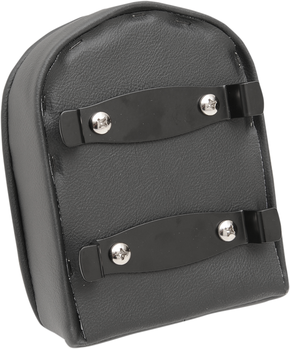 DRAG SPECIALTIES Sissy Bar Pad - Short Pillow W/Piping Black 0822-0301