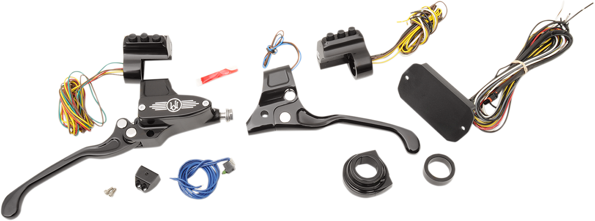 PERFORMANCE MACHINE (PM) Handlebar Controls - Hydraulic - 9/16" Master Cylinder - Black 0062-4023-BM