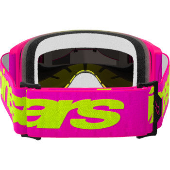 ALPINESTARS GOGGLES Vision 5 Goggle - Wordmark - Pink/Yellow Fluo - Red Mirror 5102425-3085