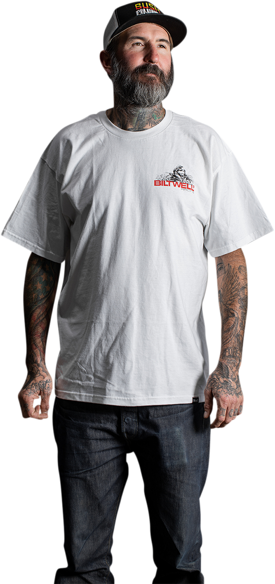 Camiseta BILTWELL Spare Parts - Blanca - Grande 8101-054-004