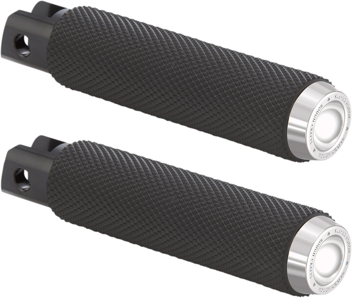 ROUGH CRAFTS Driver Peg - Chrome - Knurled RC-400-005