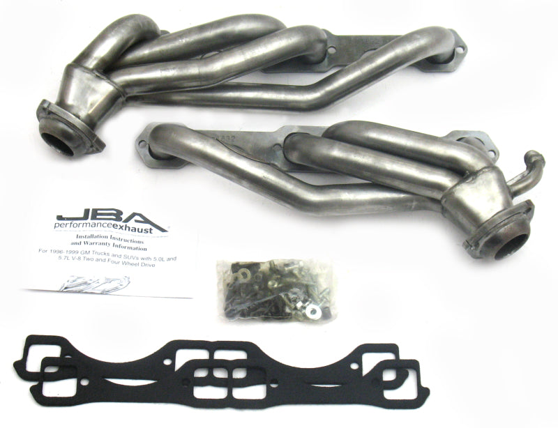 JBA 96-00 GM Truck 5.0L/5.7L SBC w/o A.I.R. 1-1/2in Primary Raw 409SS Cat4Ward Header 1832S