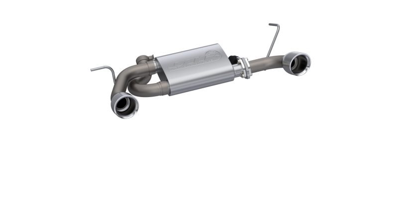 QTP 07-18 Jeep Wrangler 3.6L/3.8L 304SS Screamer Axle Back Exhaust w/4in Tips 425007