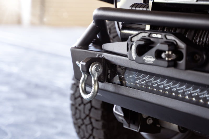 DV8 Offroad 07-23 Jeep Wrangler JK/JL & Gladiator JT FS-1 Series Stubby Front Bumper FBJL-11