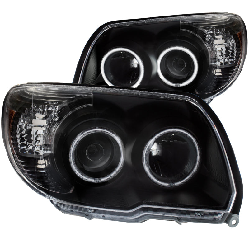 ANZO 2006-2009 Toyota 4Runner Projector Headlights w/ Halo Black 111320