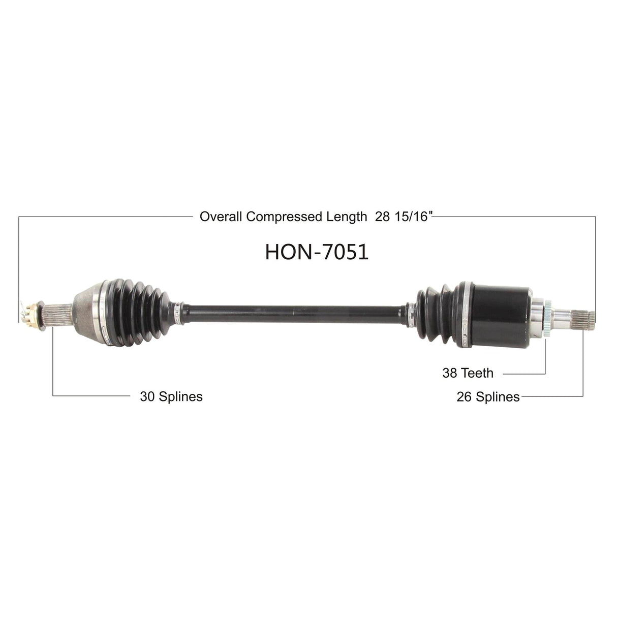 OPEN TRAILOe 2.0 Axle Front HonHON-7051