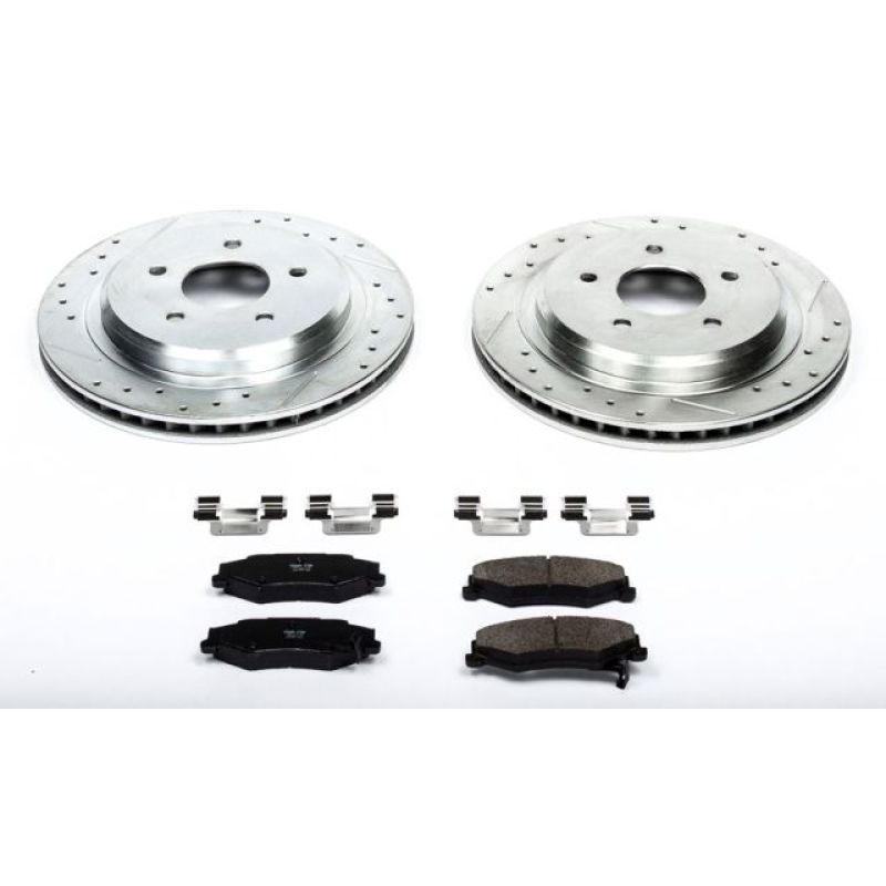 Power Stop 04-09 Cadillac XLR Rear Z23 Evolution Sport Brake Kit K1563