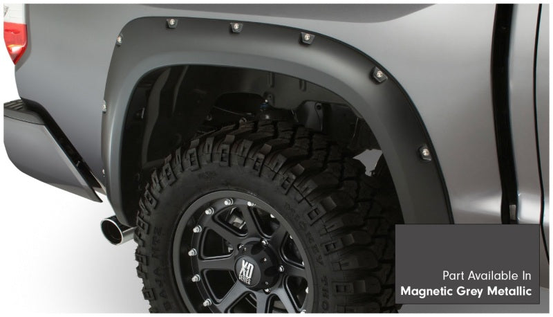 Bushwacker 16-18 Toyota Tundra Fleetside Pocket Style Flares 4pc - Magnetic Grey 30918-63