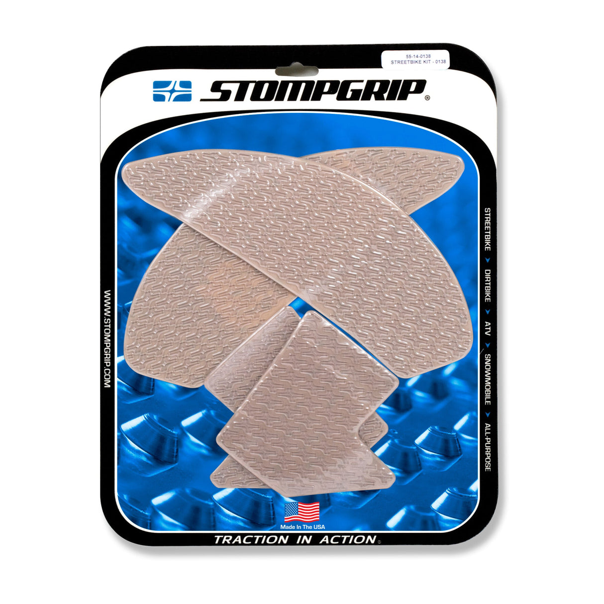 STOMPGRIP Tank Pad Kit Volcano Clear 55-10-0138C