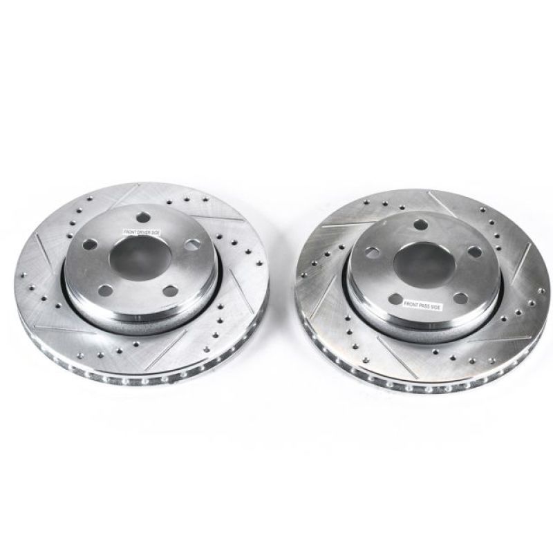 Power Stop 07-17 Jeep Wrangler Front Evolution Drilled & Slotted Rotors - Pair AR8780XPR