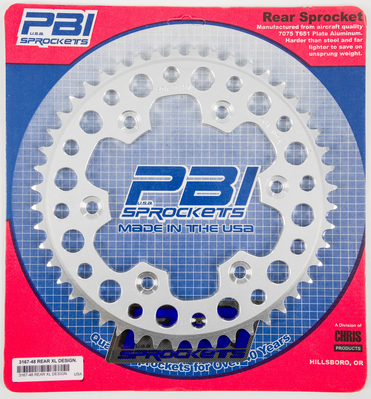 PBIRear Sprocket Aluminum 48t-520 Hon3167-48-3