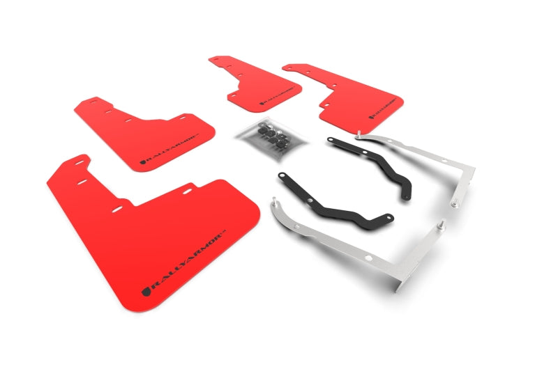 Rally Armor 18-21 Subaru XV Crosstrek Lift/AT UR Red Mud Flap w/ Black Logo MF46-LTUR-RD/BLK