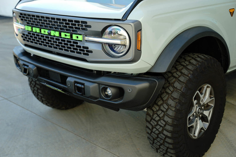 DV8 Offroad 2021 Ford Bronco Capable Bumper Slanted Front License Plate Mount LPBR-05