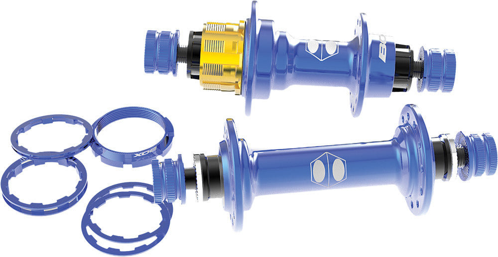 BOX Harmonic Mini Hub Set Blue 10mm 28h BX-HU14H1028-BL