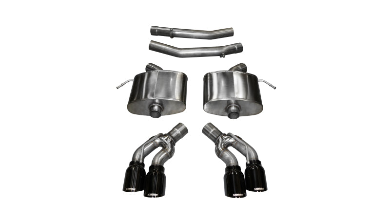 Corsa 2016 Cadillac CTS V 6.2L V8 2.75in Black Xtreme Axle-Back Exhaust 14358BLK