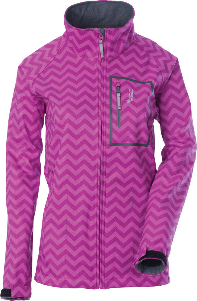 DSG Softshell Jacket Lg Chevron/Orchid 97114