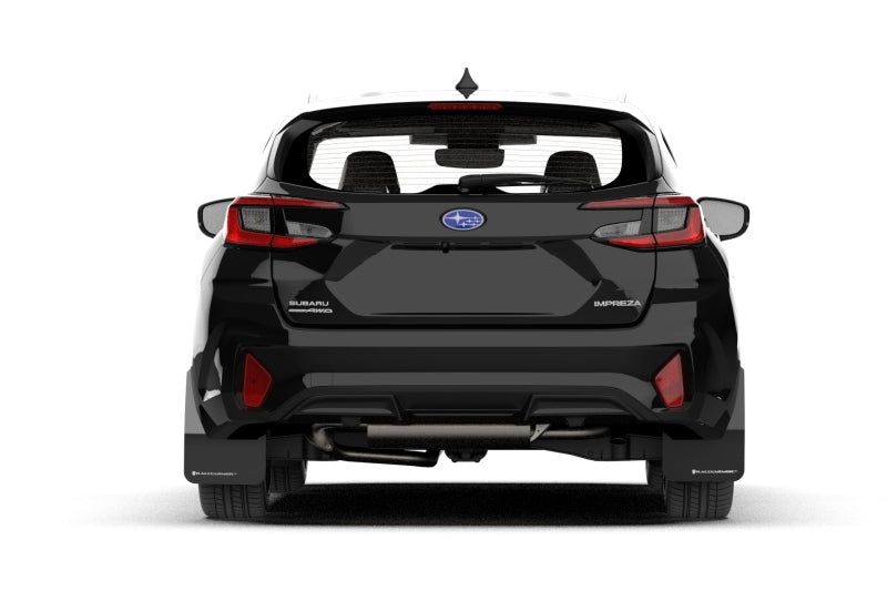 Rally Armor 2024 Subaru Impreza Black UR Mud Flap w/ Grey Logo MF105-UR-BLK-GRY