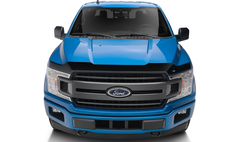 AVS 15-18 Ford F-150 Aeroskin Low Profile Acrylic Hood Shield - Smoke 322096