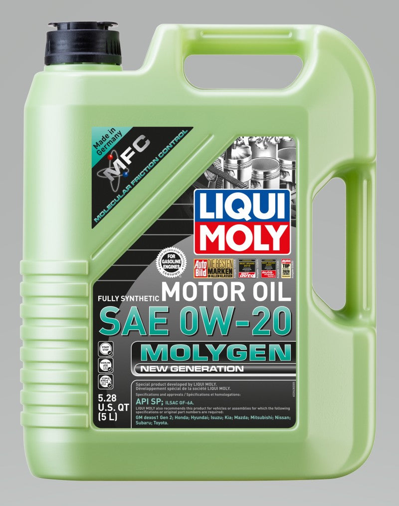 LIQUI MOLY 5L Molygen New Generation Motor Oil SAE 0W20 20438