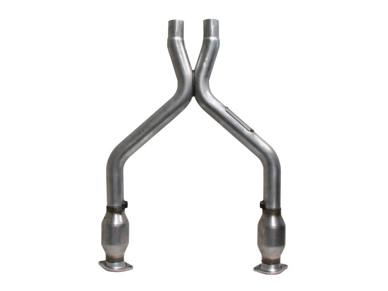 BBK 11-14 Mustang 3.7 V6 Short Mid X Pipe With Catalytic Converters 2-1/2 For BBK Long Tube Headers 1461