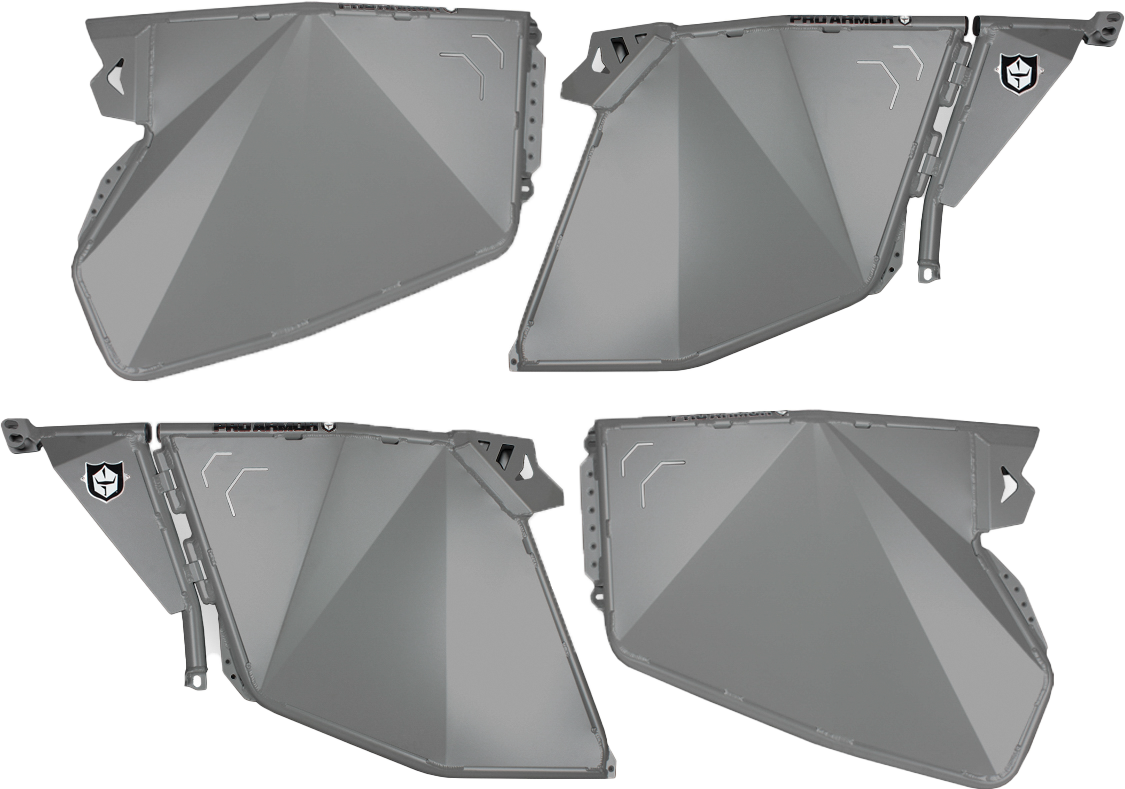 PRO ARMOR Traditional Half Doors Titanium Matte Metallic Pol P144D000TMM