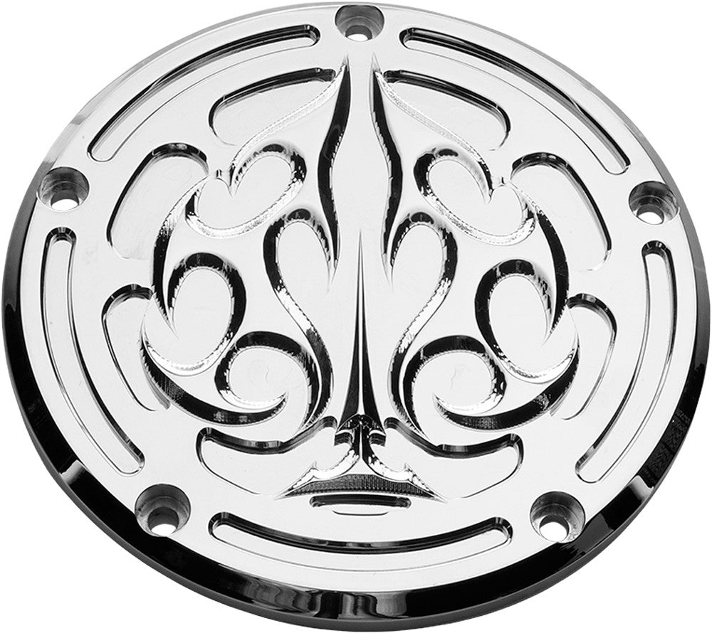 PREC. BILLET Derby Cover Ace's Wild Chrome ACE-230-5H-CHR