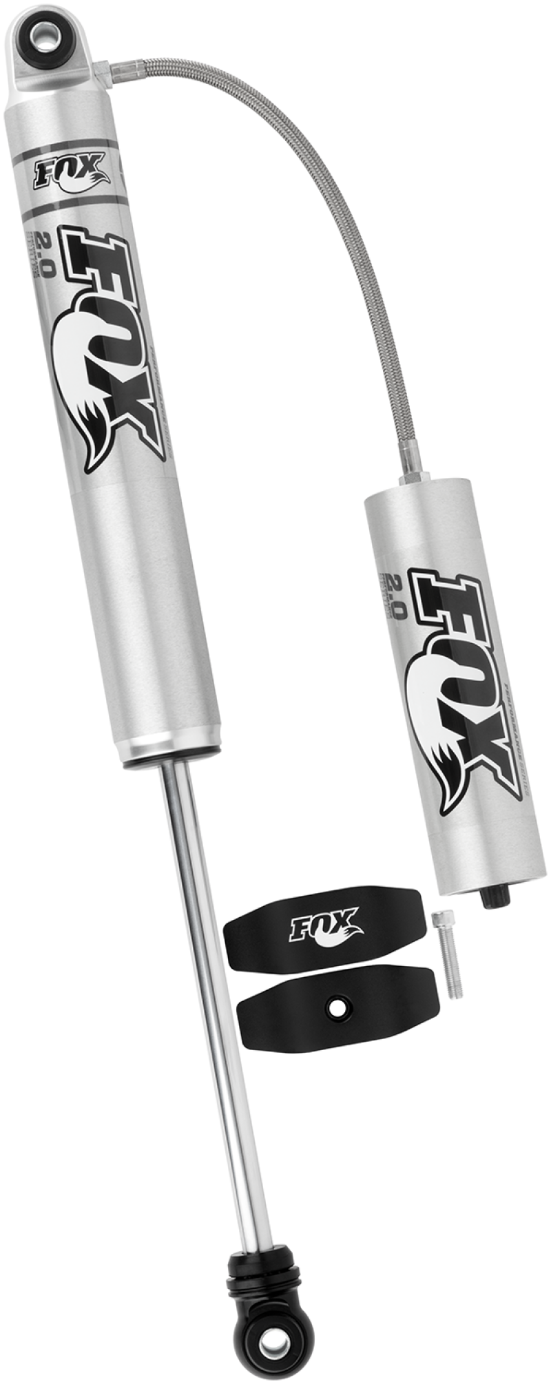 Fox 2.0 Performance Series 10.1in. Smooth Body R/R Shock Aluminum / Std Travel / Eyelet Ends - Black 985-24-052