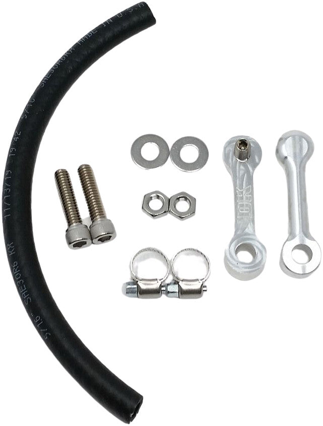 DK CUSTOM PRODUCTS Billet Tank Lift Kit 3" `99-Up Touring Machine Finish DK-TRG-TLK-3-M