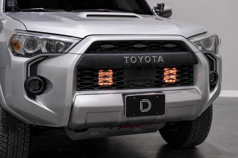 Diode Dynamics 14-23 Toyota 4Runner SS5 Stealth Grille LED 4-Pod Kit - Pro White Combo DD7544