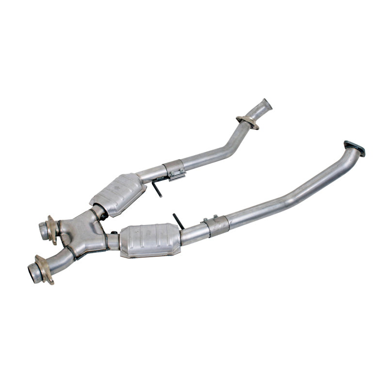 BBK 96-98 Mustang 4.6 GT High Flow X Pipe With Catalytic Converters - 2-1/2 1666