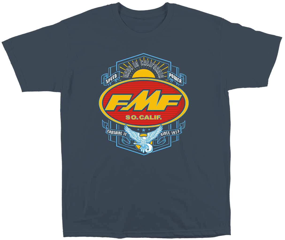 FMF APPAREL Blacksmith Tee Steel Blue Md SP22118914-SBL-M