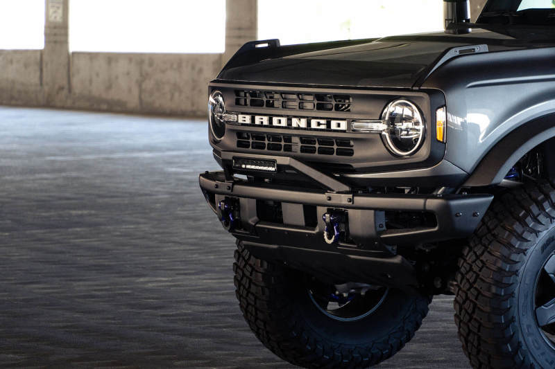 DV8 Offroad 21-22 Ford Bronco Factory Modular Front Bumper Bull Bar LBBR-04