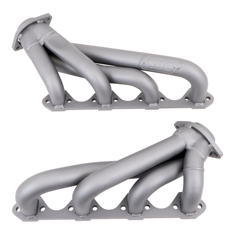 BBK 79-93 Mustang 351 Swap Shorty Unequal Length Exhaust Headers - 1-5/8 Titanium Ceramic 1511