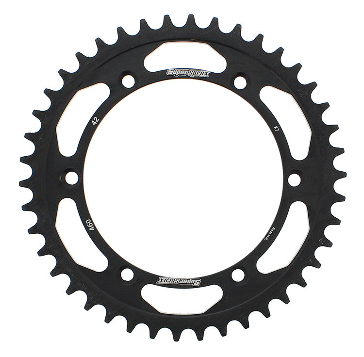 SUPERSPROX Rear Sprocket Steel 42t-520 Blk Kaw RFE-460-42-BLK