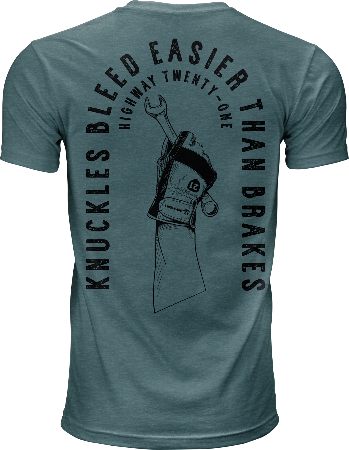 HIGHWAY 21 Knuckles Tee Indigo Xl 489-2004X