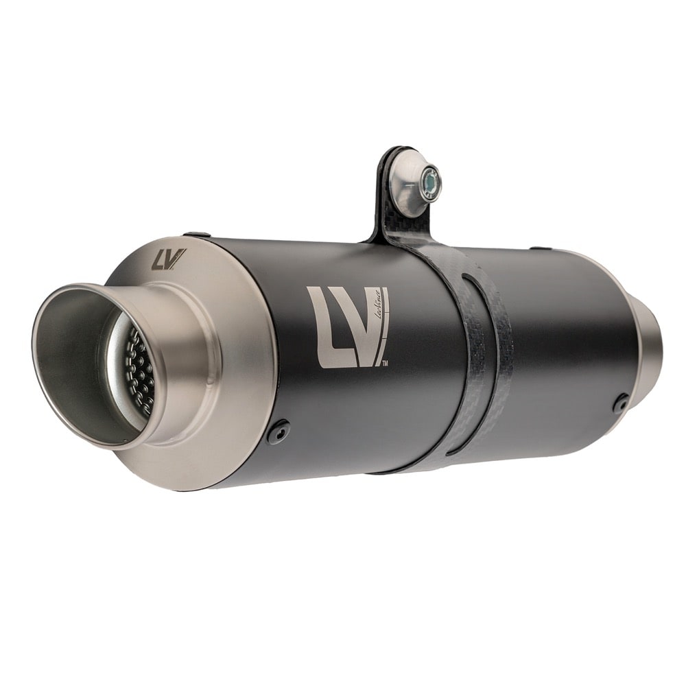 3389BU LEOVINCE GP Corsa Slip-On Muffler - Black Edition - Ninja/Z 400/500 2018-2025