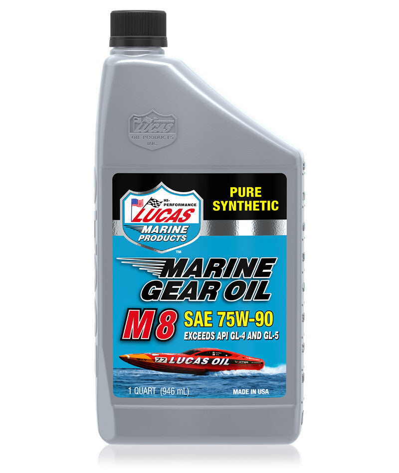 LUCASMarine Gear Oil Pure Synthetic M8 1qt10652